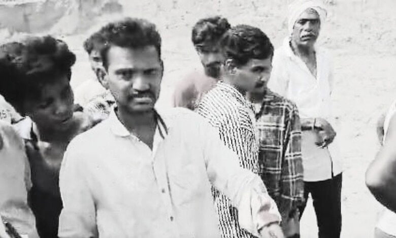 A man injured in the blast at Singareni Collieries in Peddapalli