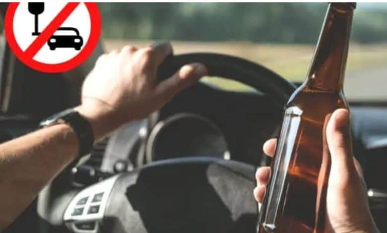 Representational Image used to depict drunk driving