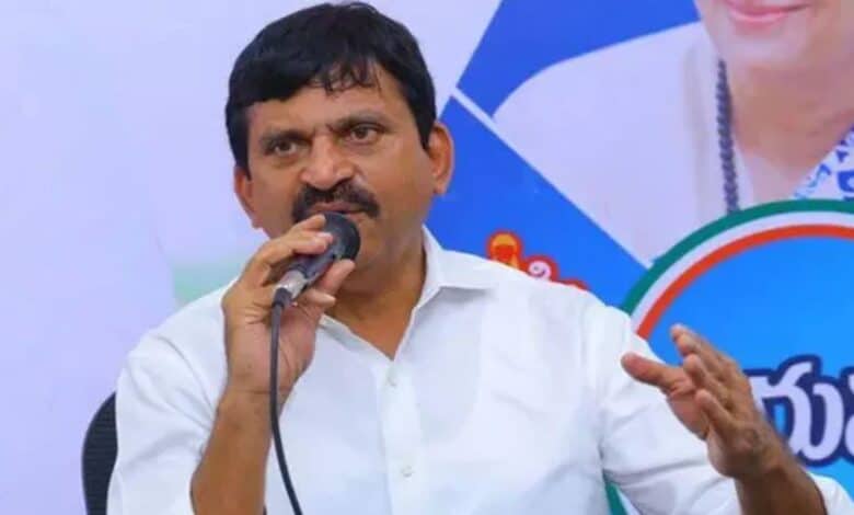The image displays a picture of Telangana housing minister Ponguleti Srinivasa Reddy