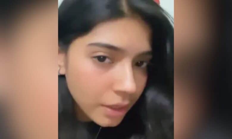 The image displays a picture of Pune student Sharmishta who insulted Prophet Muhammad and Islam on her X account