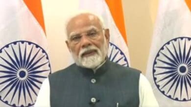 PM Modi addresses a meeting on the occassion of 50th-anniversary celebrations of Sikkim's statehood virtually from Bagdogra