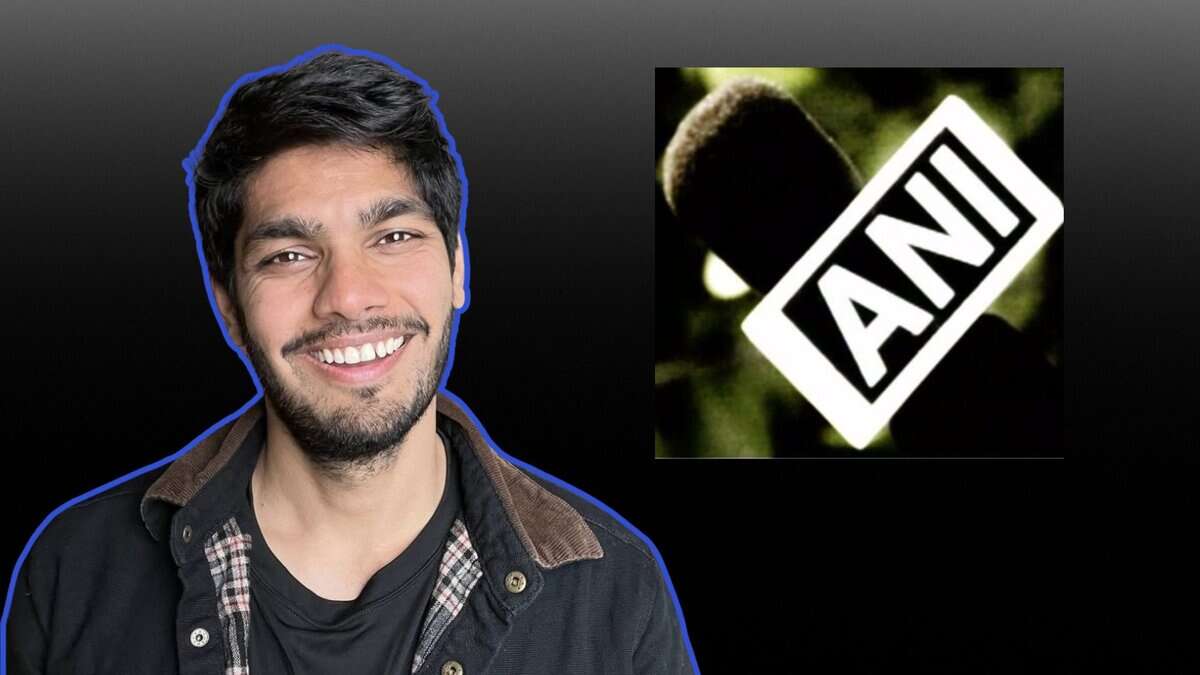 The image displays a picture of YouTuber Mohak Mangal and ANI
