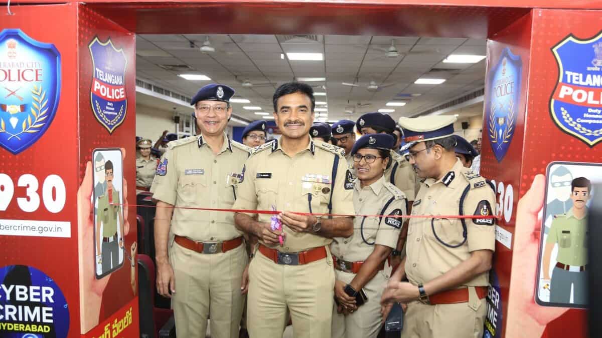 Hyderabad Commissioner of Police CV Anand inaugurates a zonal cyber cell