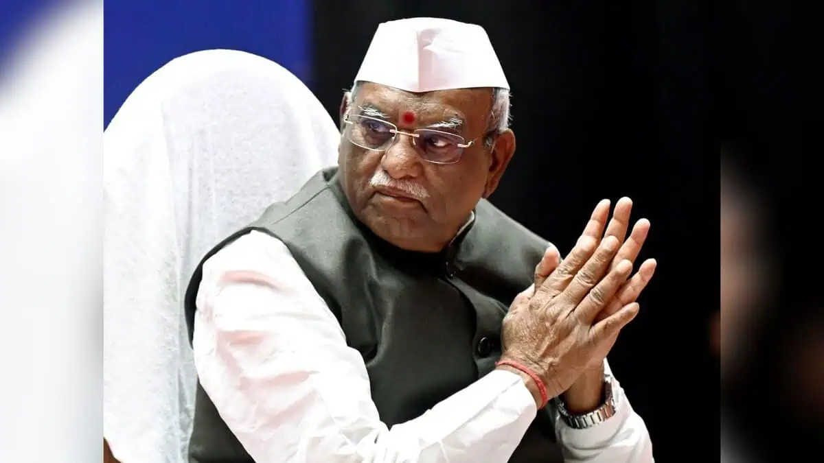 The image displays a picture of Rajasthan Governor Haribhau Bagade
