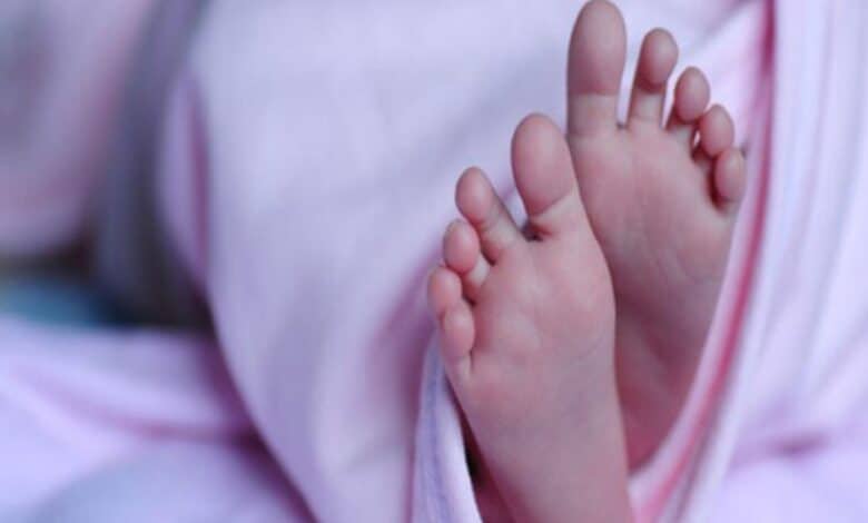 An image of an infant used for representational purpose