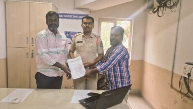 Veer Raghava Reddy who attacked chilkur Balaji priest files police complaint in Moinabad over alleged assault.