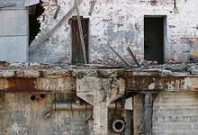 Animage of a representational of dilapidated buildings in Hyderabad