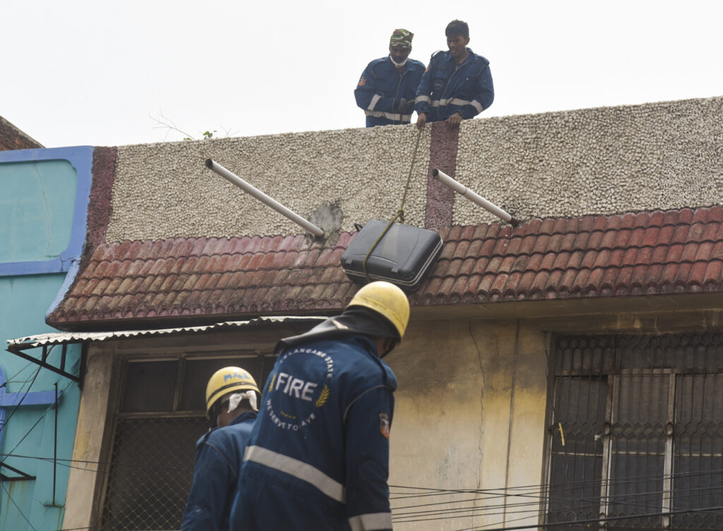 Fire accident near Hyderabad's Charminar