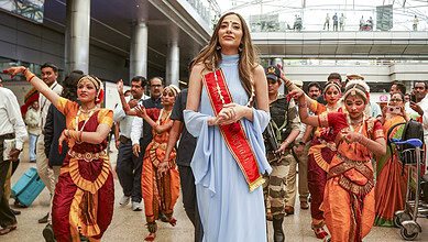 Miss Portugal in Hyderabad for Miss World pageant