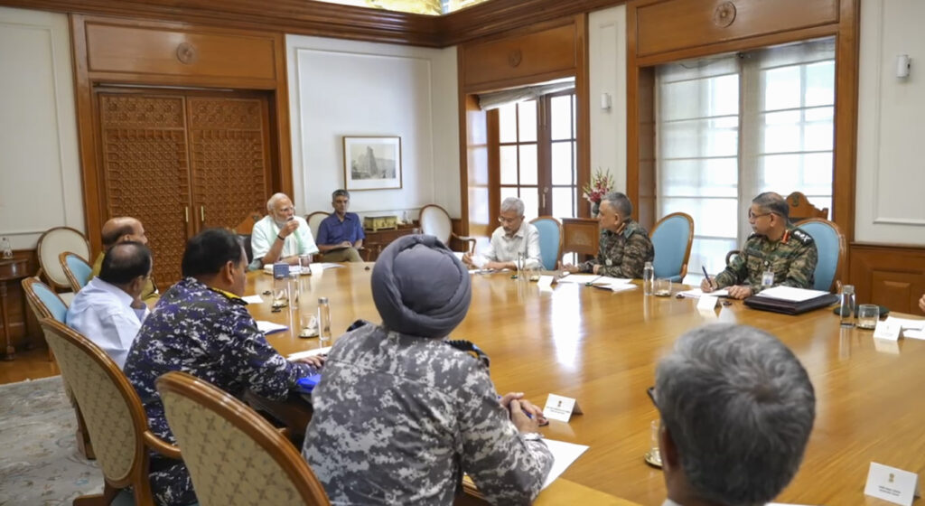 Indo-Pak Ceasefire: PM chairs a meeting at his residence
