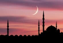 The image of crescent moon