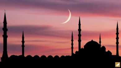 The image of crescent moon