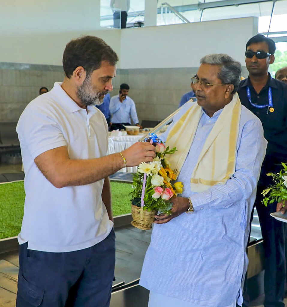 Mallikarjun Kharge, Rahul Gandhi in Karnataka