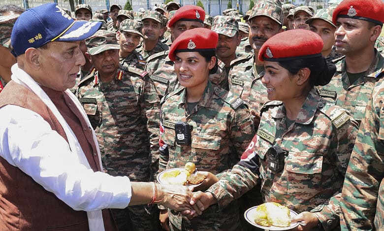 Rajnath Singh in Srinagar