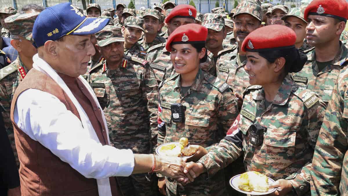 Rajnath Singh in Srinagar