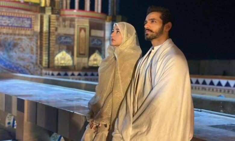 Glimpse of Wahaj Ali and Yumna Zaidi from Tere Bin drama