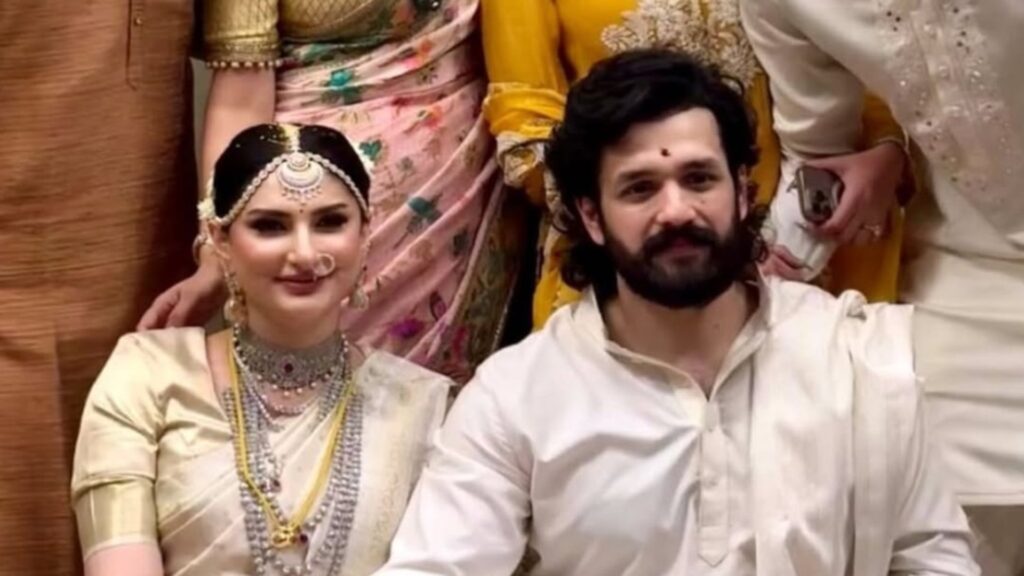 Akhil Akkineni and Zainab Ravdjee