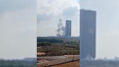 Attack on Mossad HQ (Photo: Tasnim News Agency)