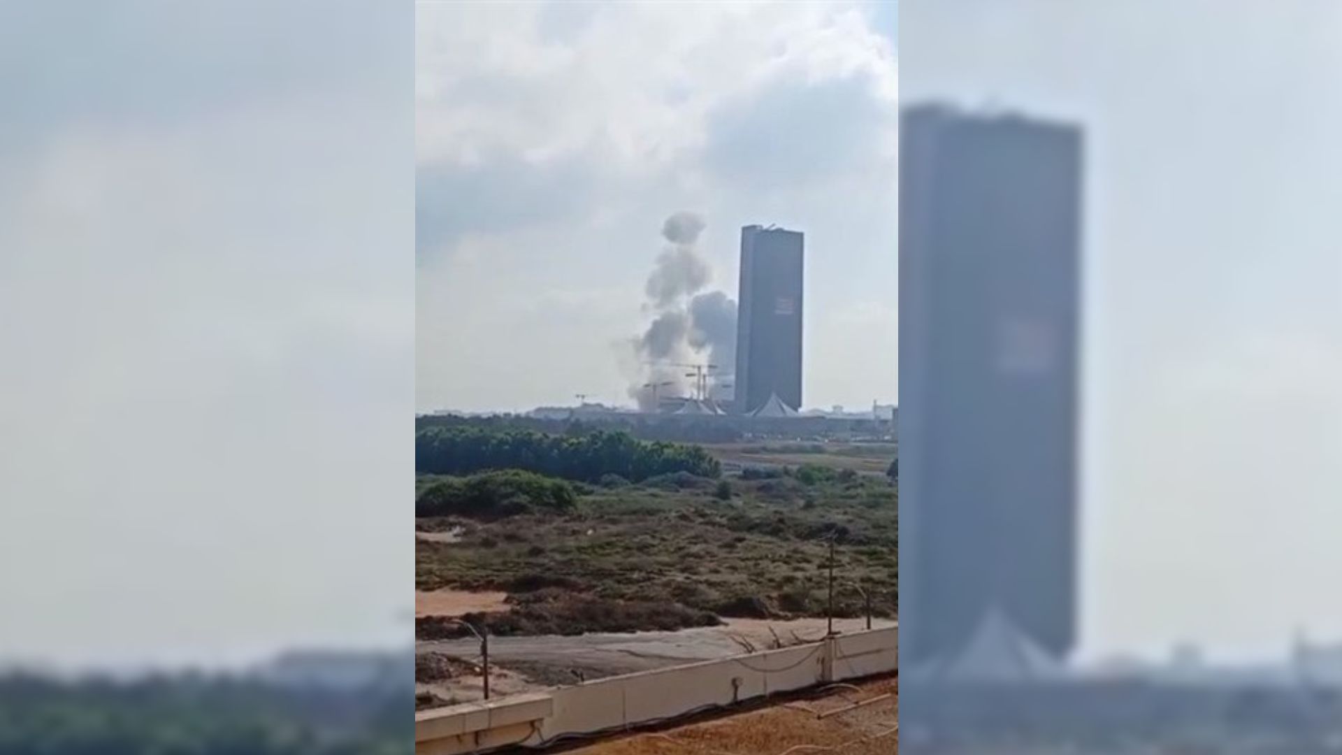 Attack on Mossad HQ (Photo: Tasnim News Agency)