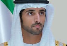 The image of Sheikh Hamdan bin Mohammed bin Rashid Al Maktoum, Crown Prince of Dubai.