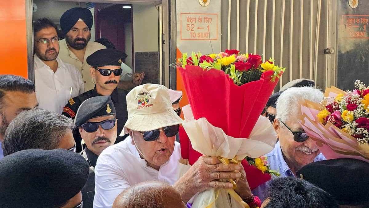 National Conference president Farooq Abdullah