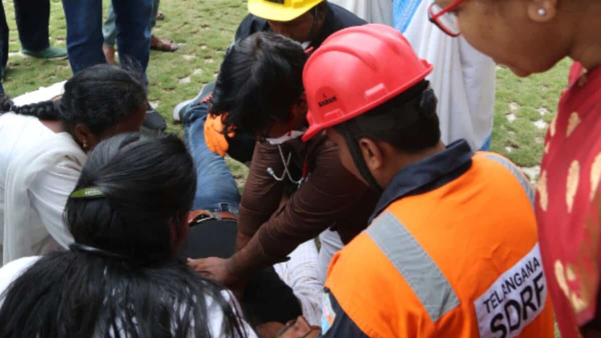 Fire mock drill conducted at TG ICCCC building in Banjara Hills