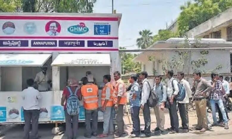 GHMC to upgrade and rename 'Annapurna canteens' as 'Indira Canteens' to serve breakfast along with lunch.