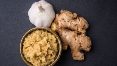 Photo of Ginger and Garlic along with the paste