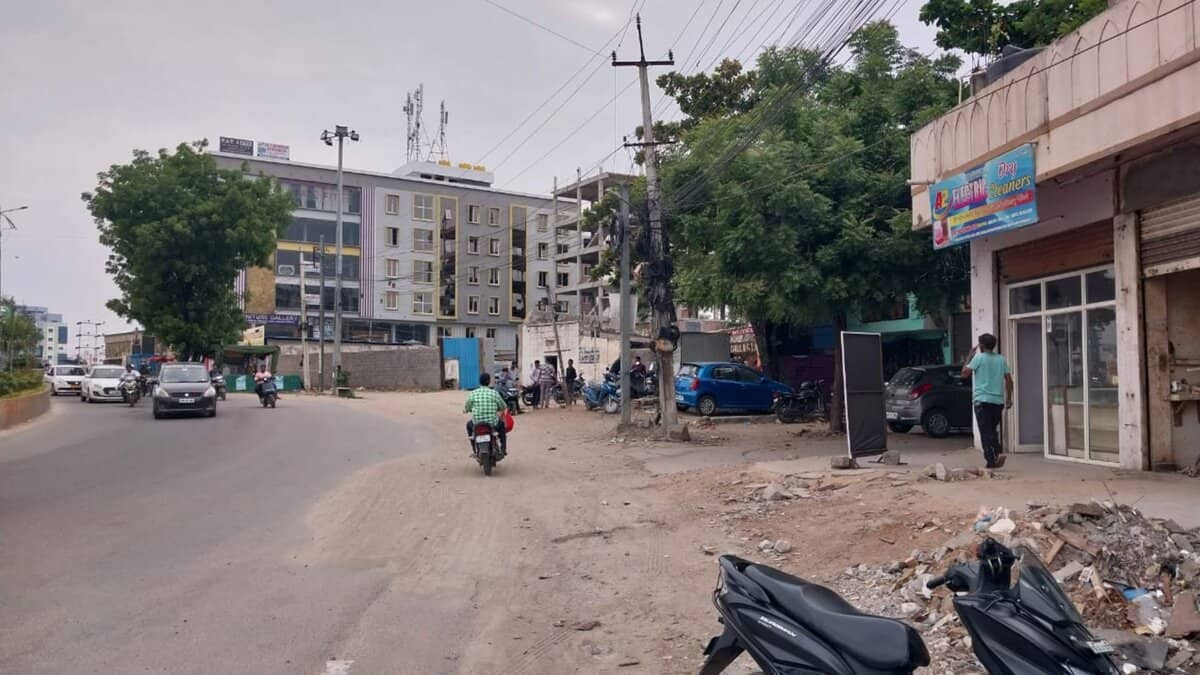 Photo of under developed road to Hyderabad airport