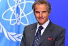 The image of IAEA chief Rafael Grossi