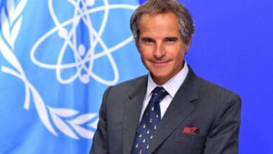 The image of IAEA chief Rafael Grossi