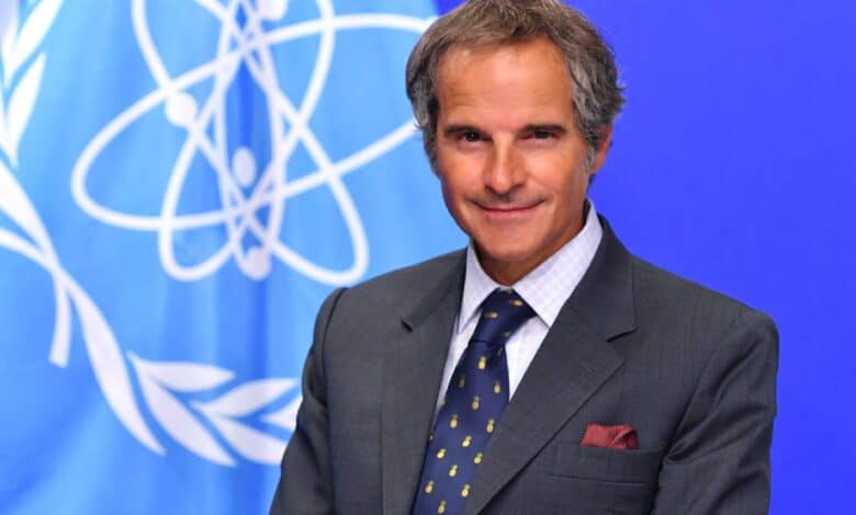 The image of IAEA chief Rafael Grossi