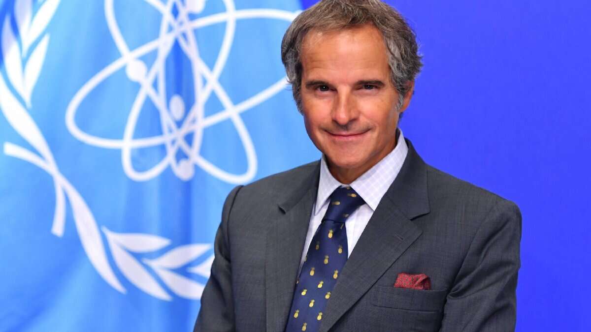 The image of IAEA chief Rafael Grossi