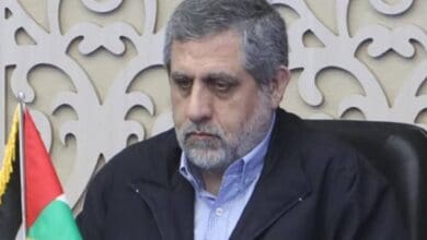 The image of Saeed Izadi, commander of the Palestinian Corps in Iran’s Quds Force.