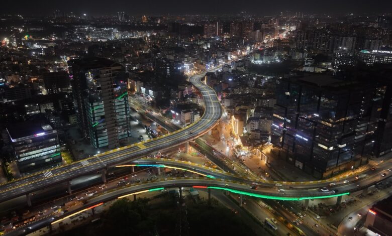 Image shows ORR to Kondapur flyover in Hyderabad