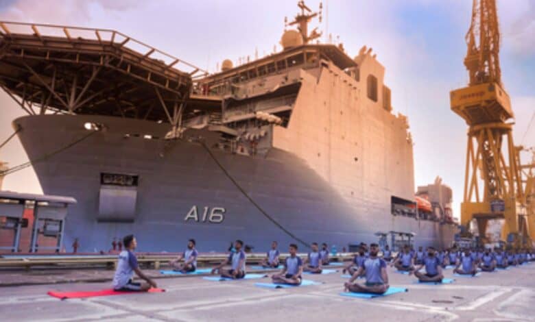 Indian Navy personnel to perform Yoga on warships at sea