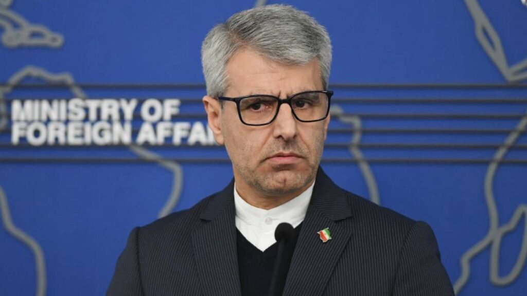 The image of Iran's Foreign Ministry spokesman, Esmaeil Baghaei.