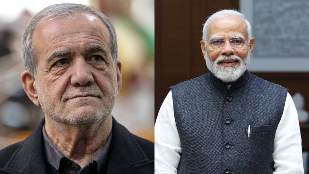 Iranian President Masoud Pezeshkian and PM Narendra Modi