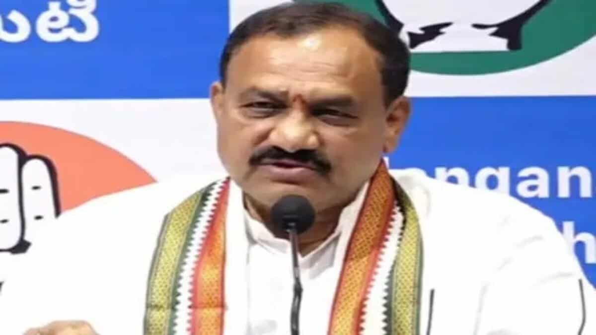 TPCC president Mahesh Kumar Goud Addresses a press conferece