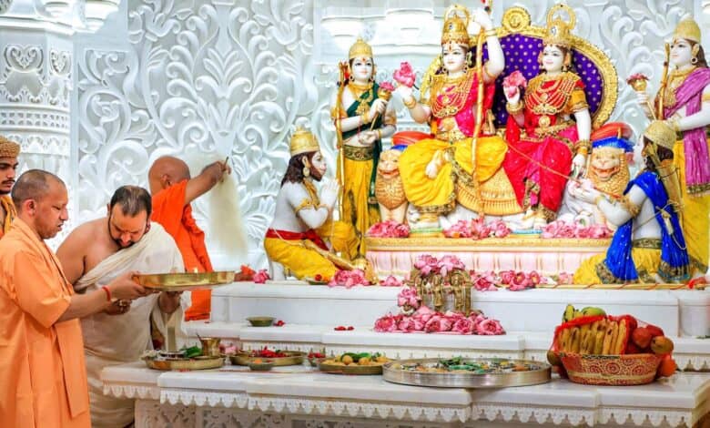 Adityanath conducts prayers at Ram Temple in Ayodhya
