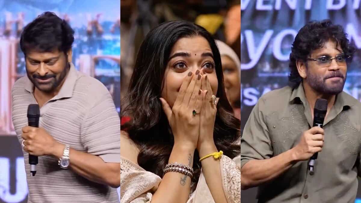 Nag , Rashmika and Chiranjeevi