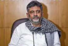 D.K. Shivakumar at meeting
