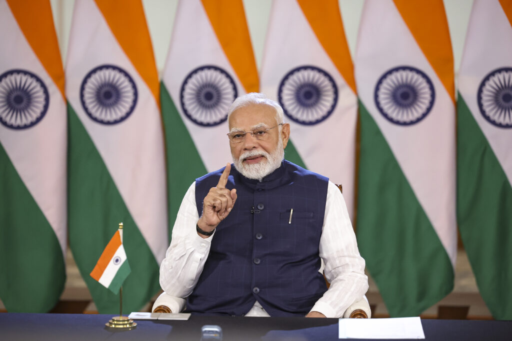 PM Modi interacts with Shubhanshu Shukla