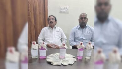 Bill collector of Shamirpet ward office, K Ram Reddy and computer operator in Thumkunta municipality, A Sravan, of Medchal-Malkajgiri district