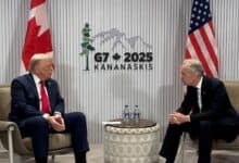 _US President Trump and Canada PM Carney