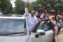 The image displays a picture of BRS chief KCR