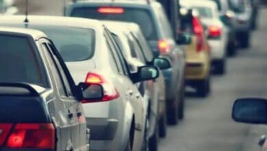 An Image depicting traffic used for representational pupose