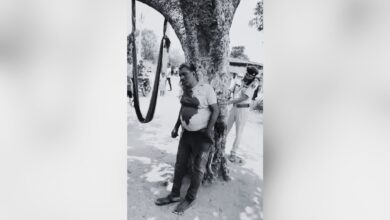 The image displays a black and white picture of a doctor who was assaulted in Bihar