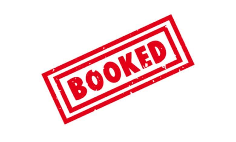 A representational image used to depict a person has been booked