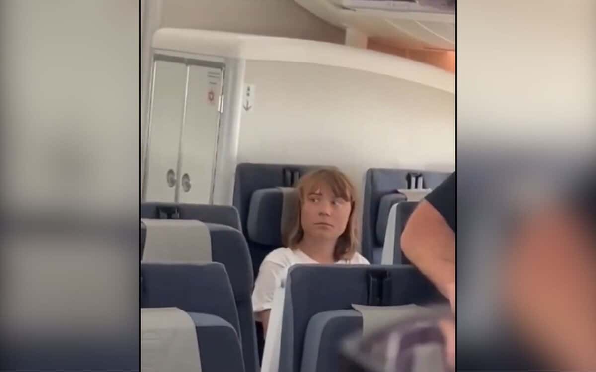 The image displays a picture of climate activist Greta Thunberg